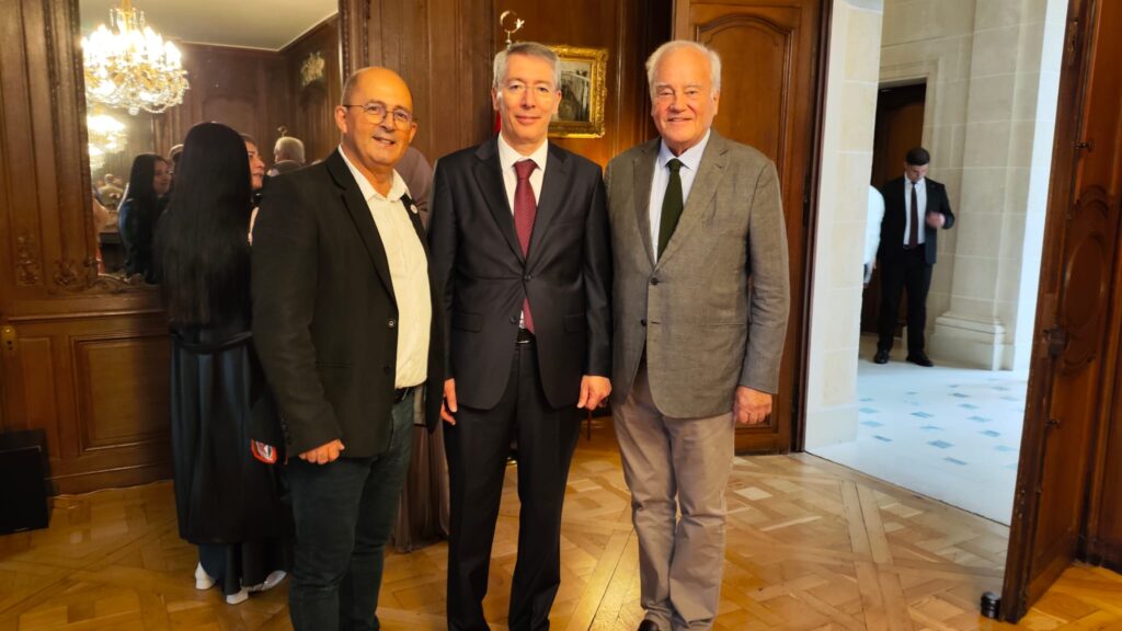 Bahri Cesur lors d’une rencontre avec Yunus Demirer et Christian Cambon